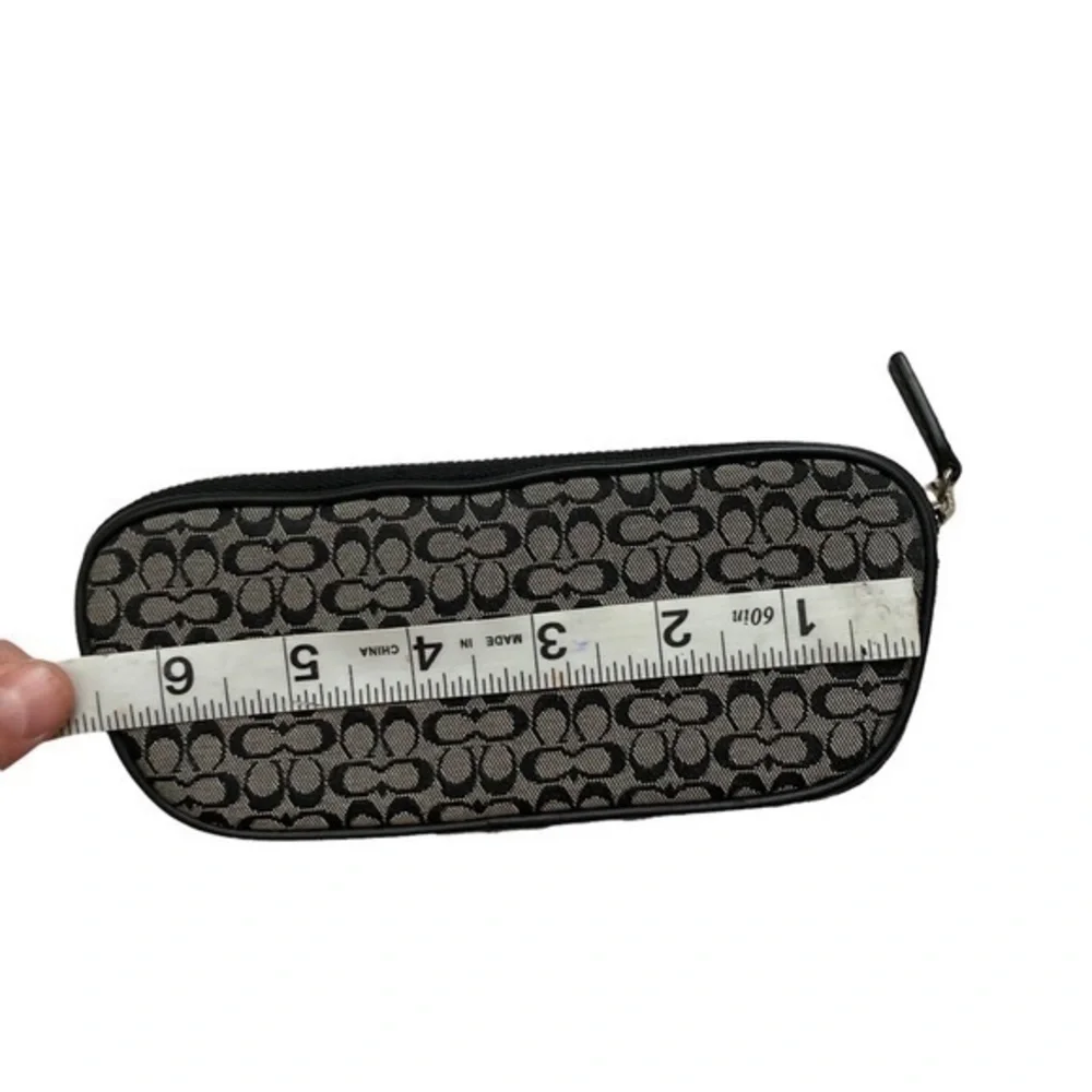 Coach vintage y2k black gray mini signature c case